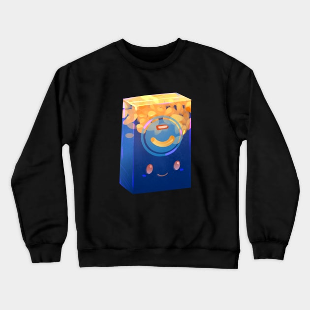 Cute Boxed Macaroni and Cheese Crewneck Sweatshirt by Claire Lin